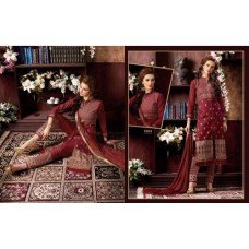 KIYAZA PENTAHOUSE BROWN PURE COTTON SALWAR KAMEEZ SUIT